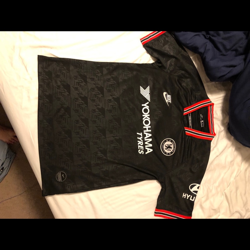 2019 Mason Mount (19) Chelsea FC Black Alt Jersey